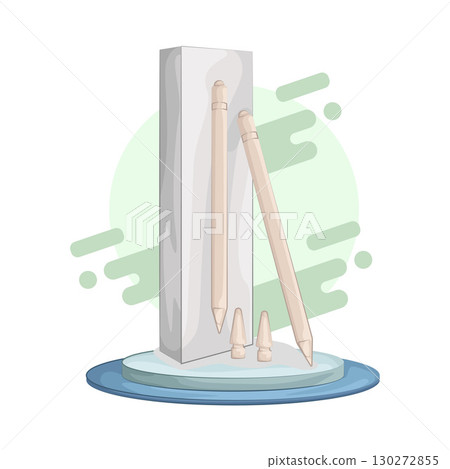 Illustration of Stylus Pen Illustration of Stylus Pen 130272855