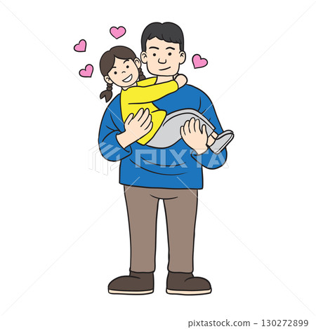 Child being held by his father Child being held by his father 130272899
