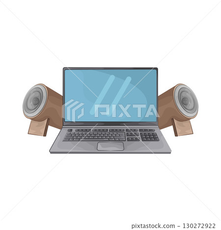Illustration of Laptop  130272922
