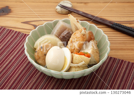 Oden served on a plate 130273046