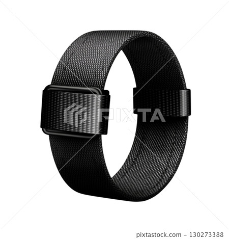 Elegant and Minimalist Black Metallic Mesh Watch Strap for Modern Timepieces 130273388