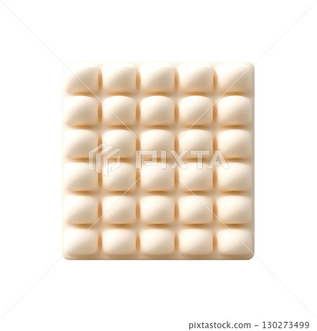 Soft Texture White Square Surface with Subtle Depth and Dimension for Background or Design 130273499