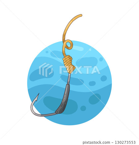 illustration of fishing hook 130273553