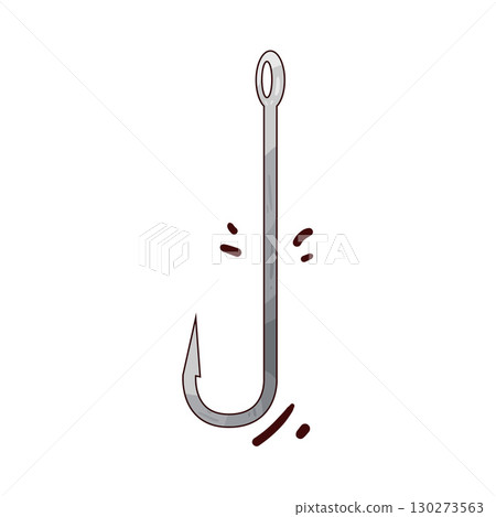 illustration of fishing hook 130273563