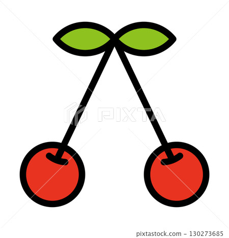Cherry icon simple vector illustration Cherry icon simple vector illustration 130273685