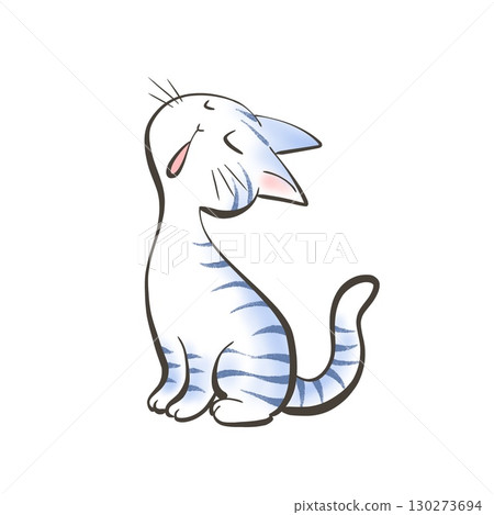 Hand-drawn cat 62 130273694