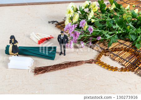 掃墓配件和喪服小娃娃 130273916