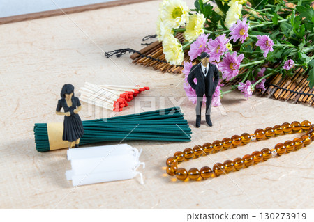 掃墓配件和喪服小娃娃 130273919