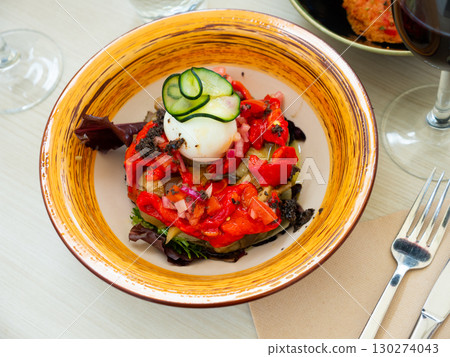 Grilled vegetables Escalibada catalana 130274043