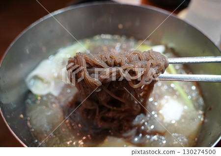 Korean Mul Naengmyeon Chilled Noodles, Refreshing Summer Dish Korean Mul Naengmyeon Chilled Noodles, Refreshing Summer Dish 130274500