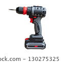 Cordless drill isolated on white background. 130275325