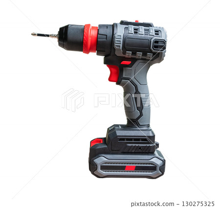 Cordless drill isolated on white background. Cordless drill isolated on white background. 130275325