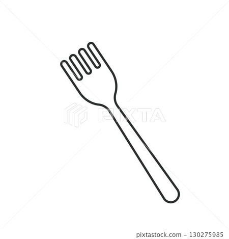 fork line icon vector design template 130275985