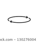 rotation arrow icon vector design template 130276004