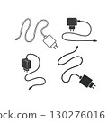 phone charger adapter icon vector illustration design template 130276016
