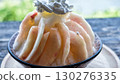 Shaved ice topped with Kiyokawa peaches 130276335