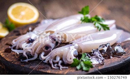 新鮮生魷魚 130276749