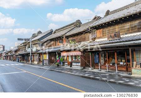 埼玉縣川越市小江戶川越一番街商店街倉造街景 埼玉縣川越市小江戶川越一番街商店街倉造街景 130276830