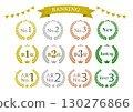 Ranking Icon Set Gold, Silver, Bronze Crown, Laurel Wreath, Popular Number One, Best | Ranking 130276866