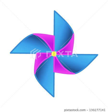 Illustration of a pinwheel Illustration of a pinwheel 130277141