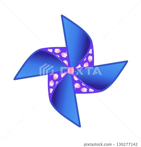 Illustration of a pinwheel Illustration of a pinwheel 130277142