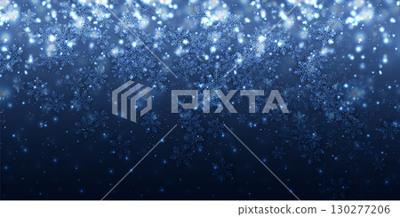Snow Christmas winter light background 130277206