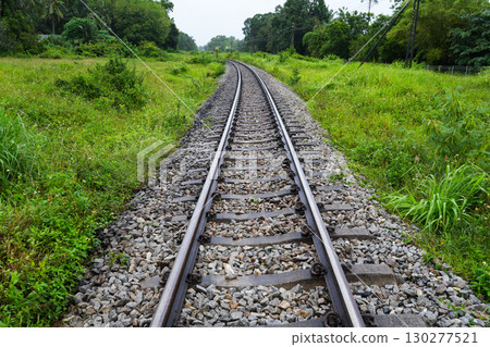 Railway track in the rural area Railway track in the rural area 130277521