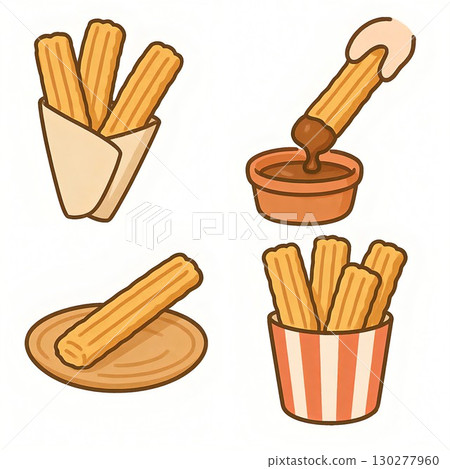 吉事果卡通風格糖果圖標 130277960