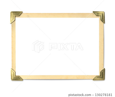 用於合成舊照片的框架,用照片角固定 用於合成舊照片的框架,用照片角固定 130278181