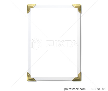 帶有金色照片角的照片合成框 130278183