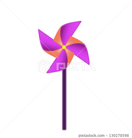 Illustration of a pinwheel 130278598