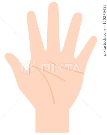 left hand palm 130279455