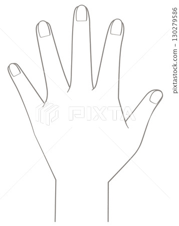 左手：手背 130279586