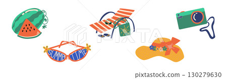 Travel and Vacation Object and Symbol Vector Set Travel and Vacation Object and Symbol Vector Set 130279630