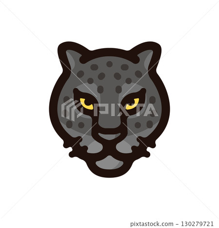 黑豹,黑豹插圖圖示(怪物,野獸,動物素材) 黑豹,黑豹插圖圖示(怪物,野獸,動物素材) 130279721