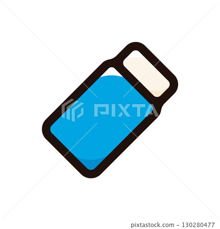 橡皮擦插圖圖示（雜貨、工具、文具材料） 130280477