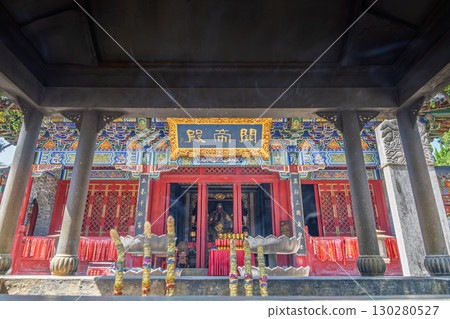 Statue of Guan Gong in Guangfulin Guandi Temple in Shanghai Statue of Guan Gong in Guangfulin Guandi Temple in Shanghai 130280527