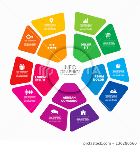 Infographic design template with place for your data. Vector illustration. Infographic design template with place for your data. Vector illustration. 130280560