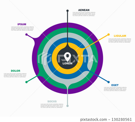Infographic design template with place for your data. Vector illustration. Infographic design template with place for your data. Vector illustration. 130280561