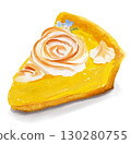 Pumpkin cake illustration 130280755