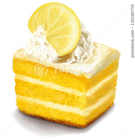 檸檬蛋糕插圖 檸檬蛋糕插圖 130280759