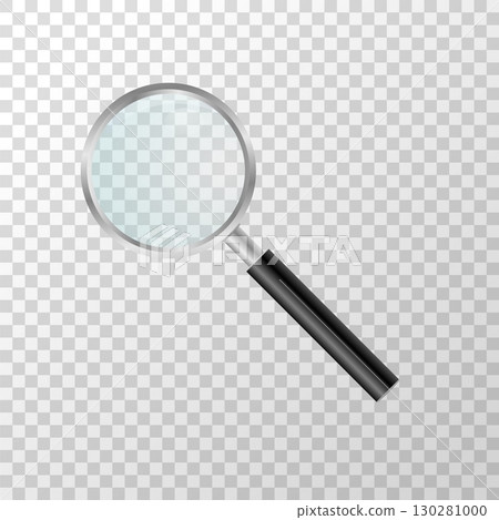 Magnifying glass illustration with transparent background. Business analysis tool, loupe for search, inspection, and detailed examination concept Magnifying glass illustration with transparent background. Business analysis tool, loupe for search, inspection, and detailed examination concept 130281000