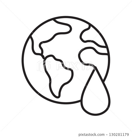 Climate Change and Water Scarcity. Global Warming and Pollution. 130281179