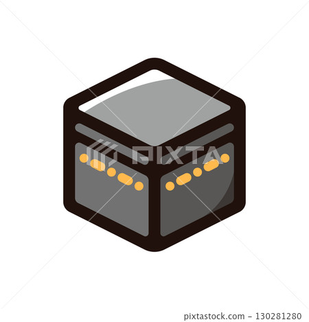 Hajj illustration icon (Saudi Arabia, Middle East, Islamic culture material) 130281280