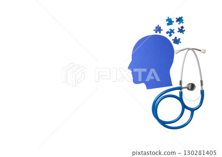 Symbolizing the connection between health and mind, isolated on white, PNG Symbolizing the connection between health and mind, isolated on white, PNG 130281405