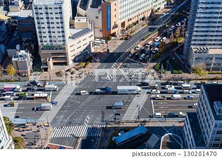 The intersection directly above Kasuga Station seen from Bunkyo Civic Center The intersection directly above Kasuga Station seen from Bunkyo Civic Center 130281470