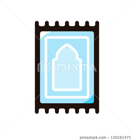 Prayer mat, rug illustration icon (faith, Middle East, Islamic culture material) 130281475