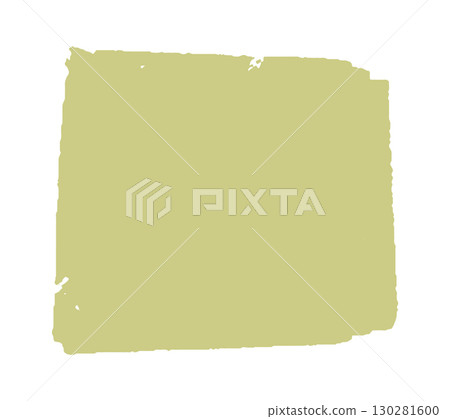square green brush stroke with rough edges. Perfect for eco branding, sustainable packaging, and organic product labels. 130281600