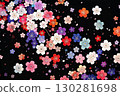Colorful plum blossom background material 130281698