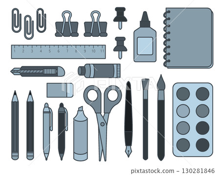 Stationery Material Set (Blue) B-3 130281846
